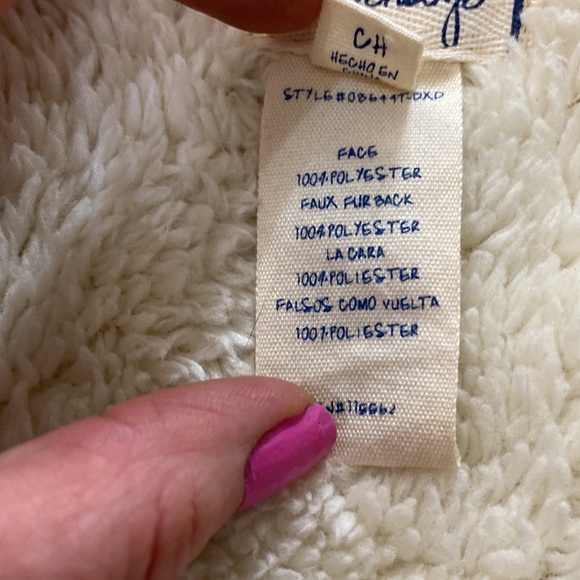 Boho western soft Sherpa vest - Picture 5 of 5